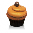 Moist chocolate cake with mocha buttercream topped with a chocolate covered coffee bean