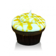 Moist chocolate cake with caramel buttercream drizzled with caramel and salt